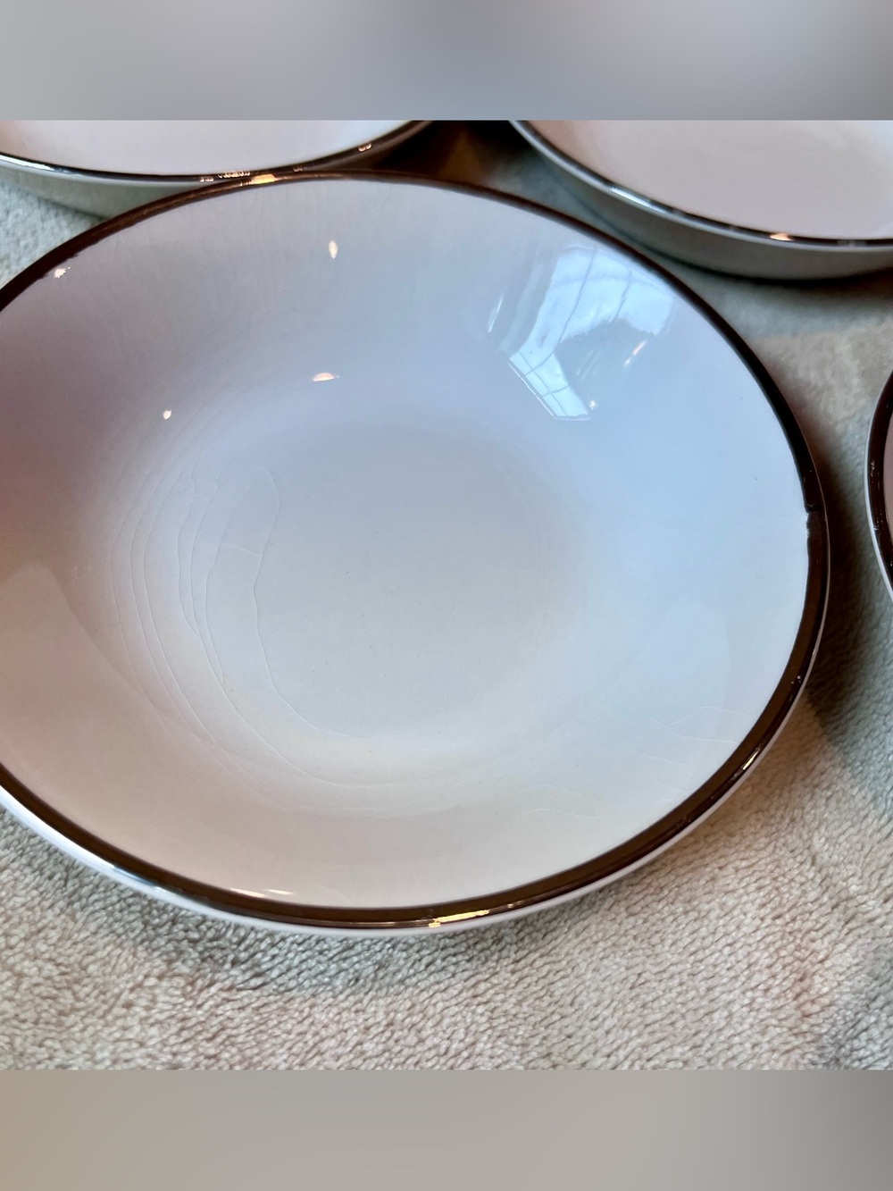 Vintage International Silver Silver Elegance Ironstone Bowls Set of 8 England - Picture 2 of 16